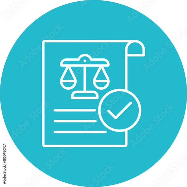 Fototapeta Approval Icon