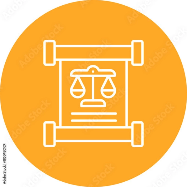 Fototapeta Scroll Icon