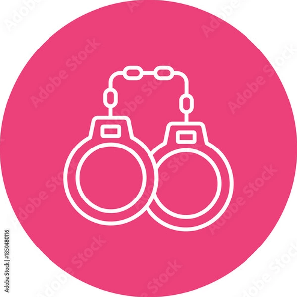 Fototapeta Handcuffs Icon