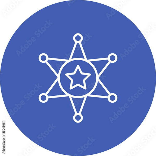 Fototapeta Sheriff Icon