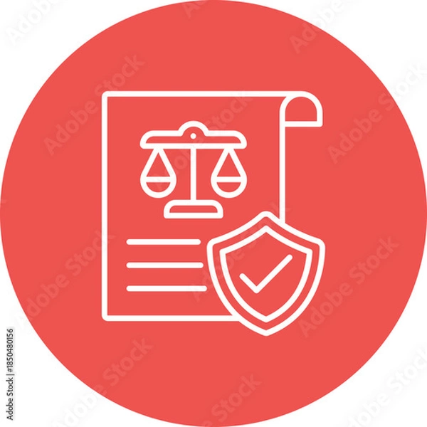 Fototapeta Secured Icon