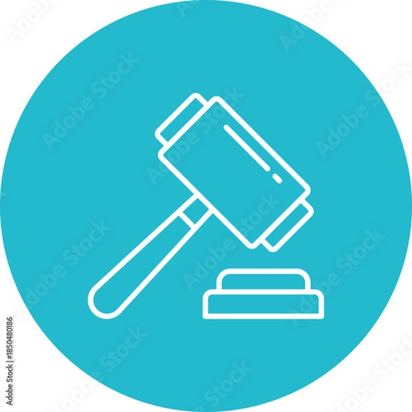 Fototapeta Law Icon