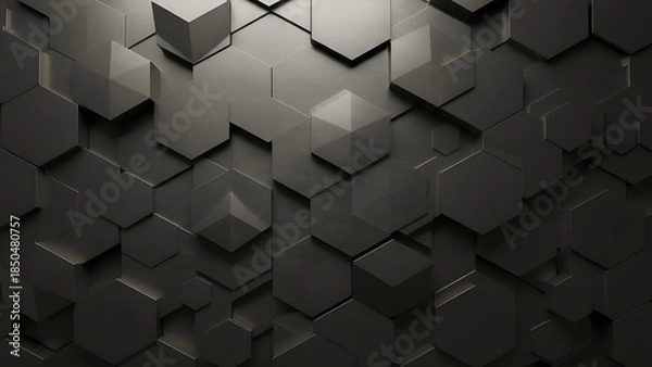 Obraz Abstract Geometric Pattern of Dark Matter