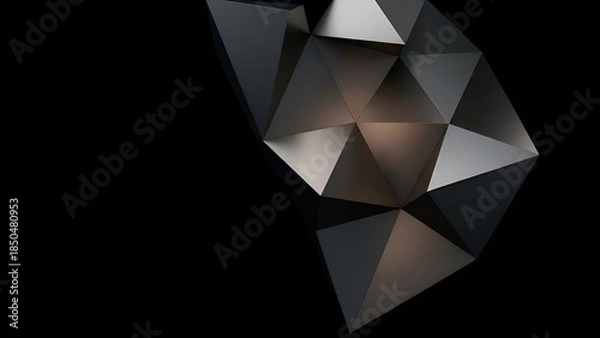 Obraz Abstract Geometric Pattern of Dark Matter