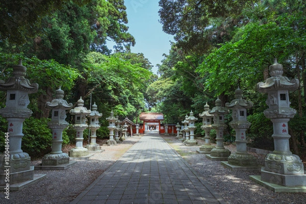 Obraz 茨城　息栖神社の参道