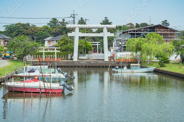 Obraz 茨城　息栖神社の一の鳥居