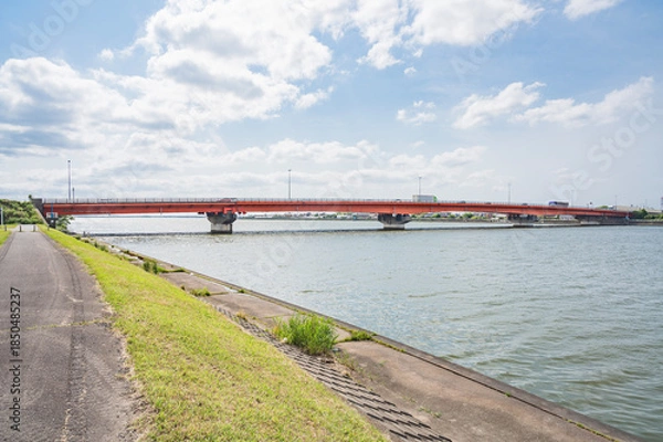 Obraz 茨城　鰐川（神栖市）