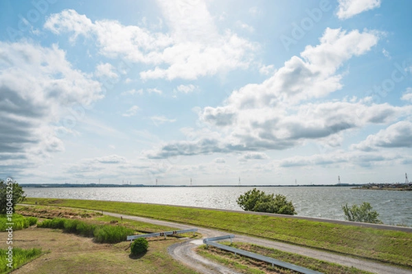 Obraz 茨城　なさか夕日の郷公園からの景色