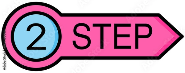 Fototapeta Step 1, step 2, step 3
