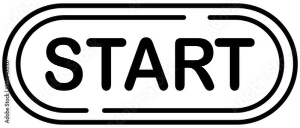 Fototapeta Start button