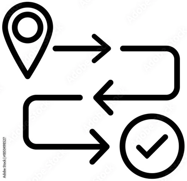 Fototapeta Location map