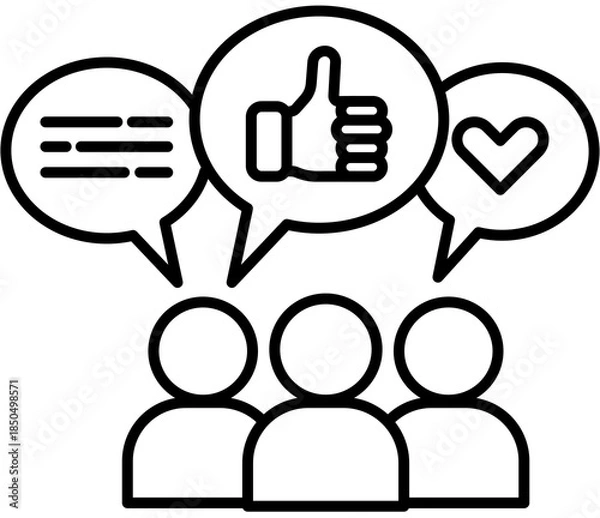 Fototapeta social network concept