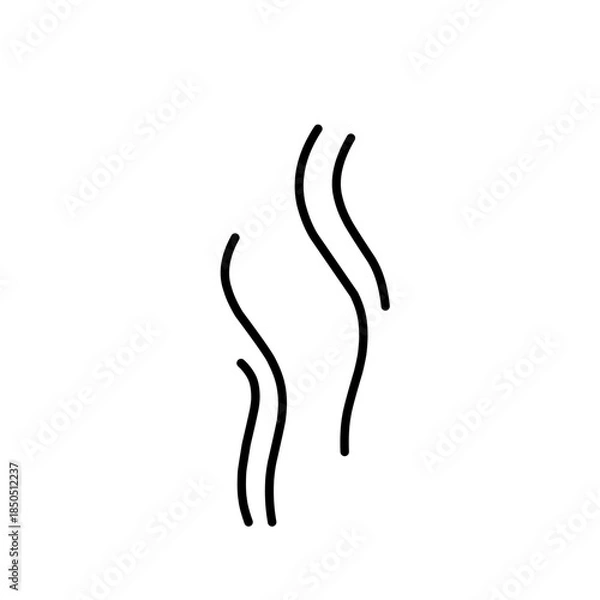 Fototapeta Fire steam doodle 