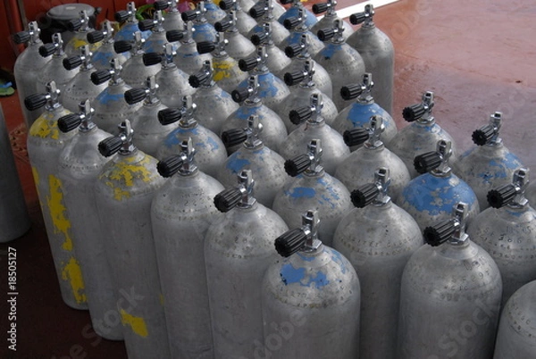 Obraz ダイビングのタンク