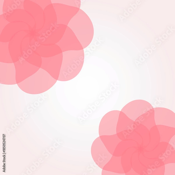 Obraz エレガントなピンクの花の背景イラスト