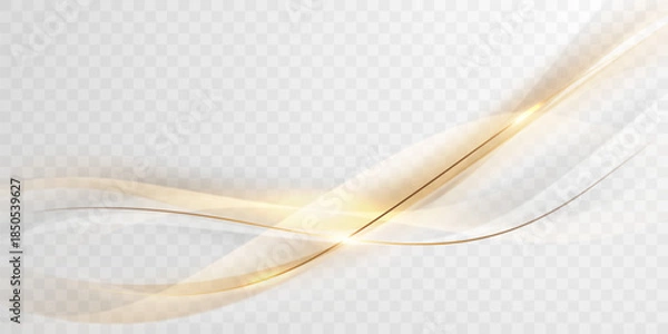 Obraz white background design With luxurious golden effect elements. Vector illustration