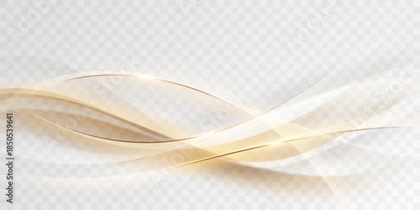 Obraz white background design With luxurious golden effect elements. Vector illustration