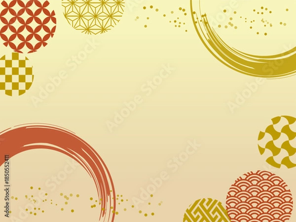 Fototapeta 和フレーム背景