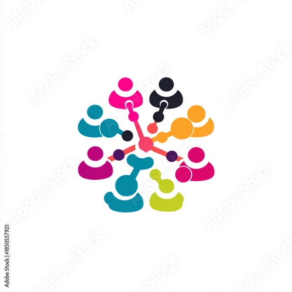 Obraz abstract people icon