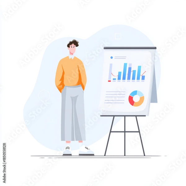 Obraz business man in a suit