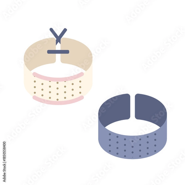 Obraz 裁縫用指貫のシンプルなイラスト