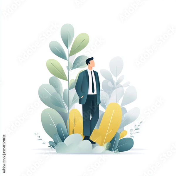 Obraz vector illustration of a flower