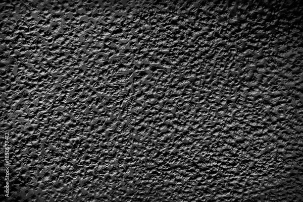 Obraz Cement wall dark gray embossed rough background