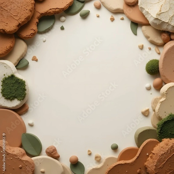 Obraz Clay Texture Natural Frame