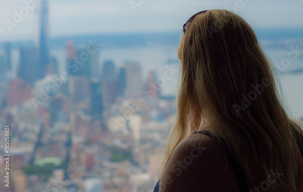 Obraz Thoughtful at the observation deck