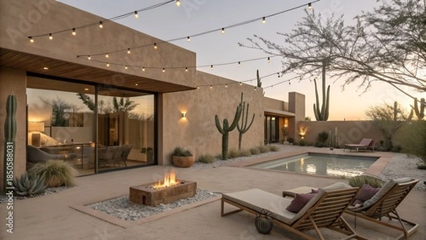 Obraz sunset in the city