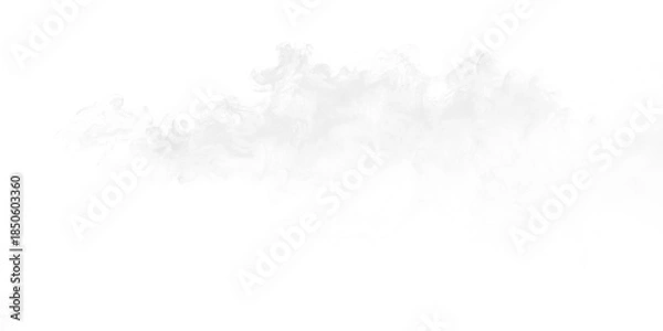 Fototapeta Cloud shape on transparent background used for design or creative projects