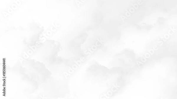Obraz Soft clouds float against a transparent background with subtle variations in gray and white shades, creating a gentle visual pattern