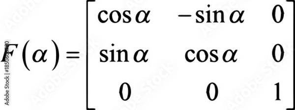 Obraz Matrix Linear Algebra Concept Vector Illustration Showing Mathematical Grid, Rows Columns, Determinant and Abstract Data Structure for Education, Science and Technology Design
