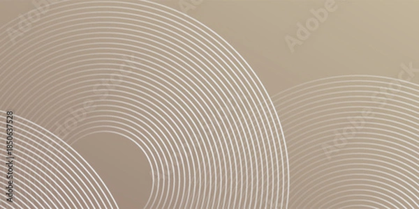 Obraz Modern shiny blue circle abstract pattern simple technology line