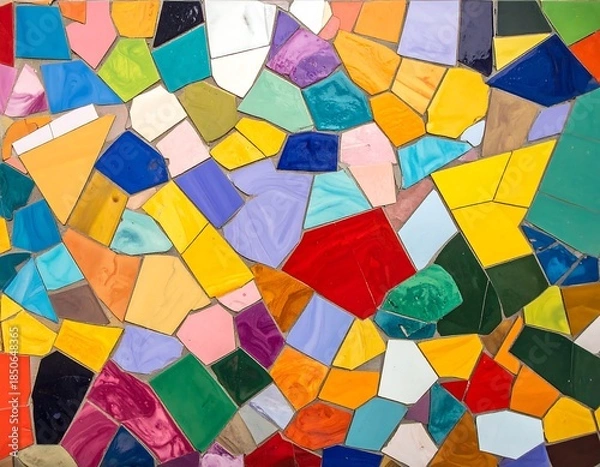 Obraz Vibrant mosaic tile wall