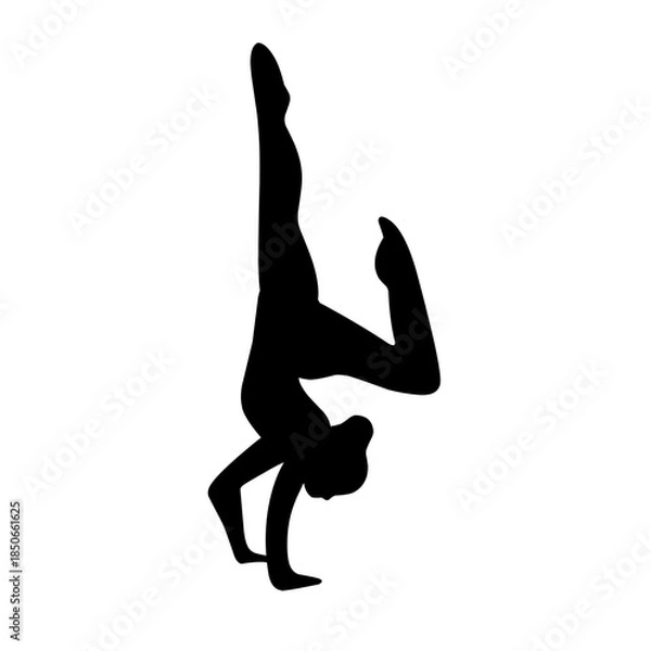 Fototapeta Ballet Dancing Silhouette Vector