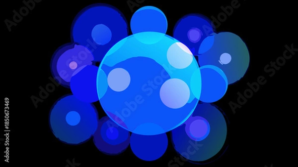 Obraz blue abstract background