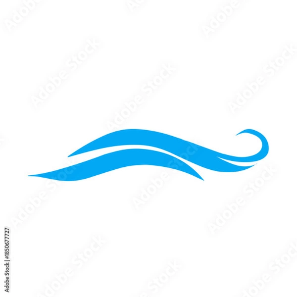 Obraz Water wave icon vector 