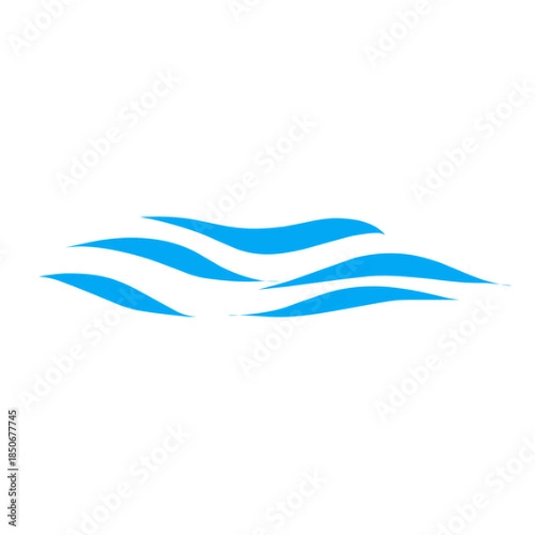 Obraz Water wave icon vector 