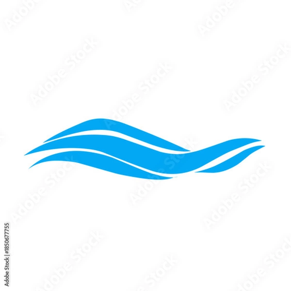 Obraz Water wave icon vector 