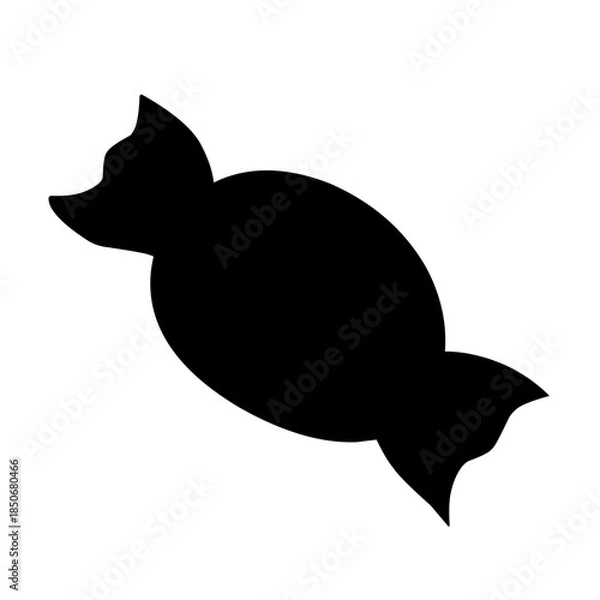 Obraz candy vector silhouette