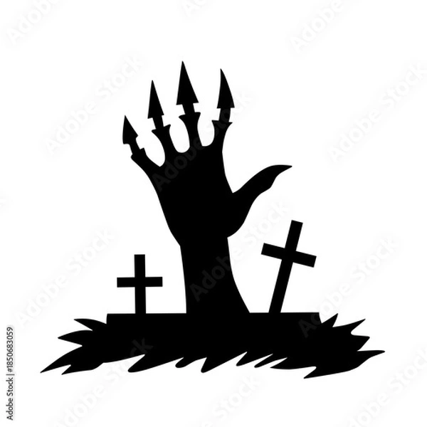 Obraz Halloween vector silhouette