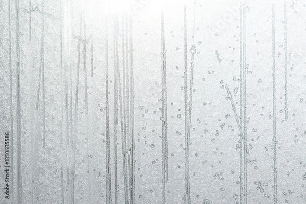 Fototapeta frost pattern on glass, background texture is your project