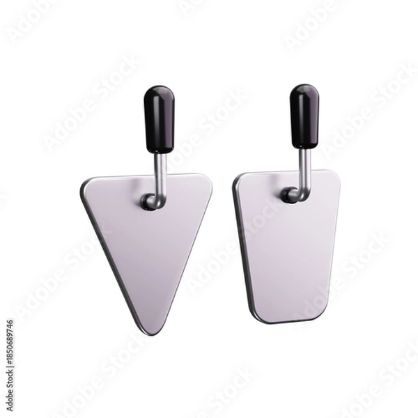 Obraz trowel 3d render icons