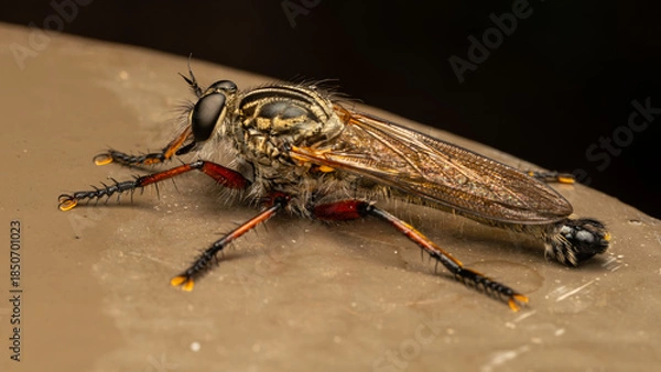 Obraz robber fly close-up