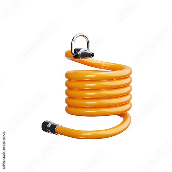 Obraz water hose 3d render icons