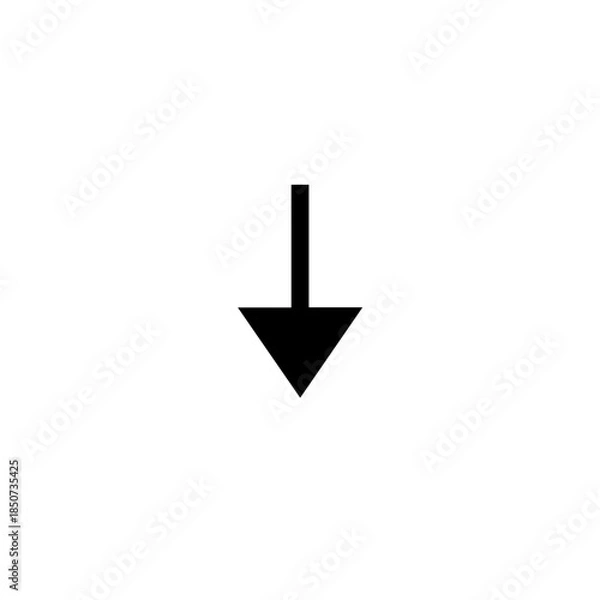 Obraz Downward pointing arrow