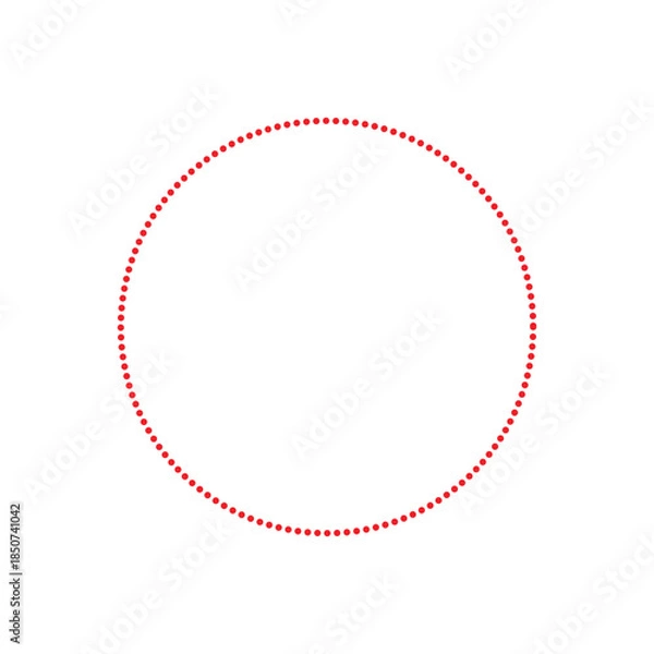 Fototapeta dotted line circle icon