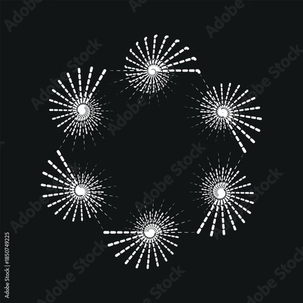 Obraz  circle pattern design illustration