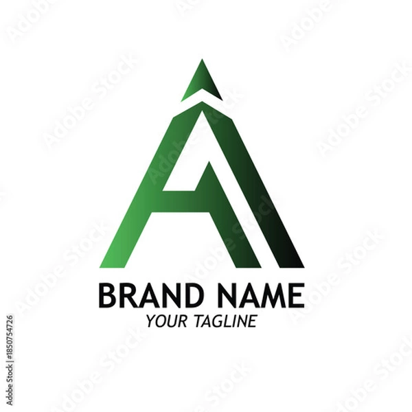 Obraz letter A logo design concept